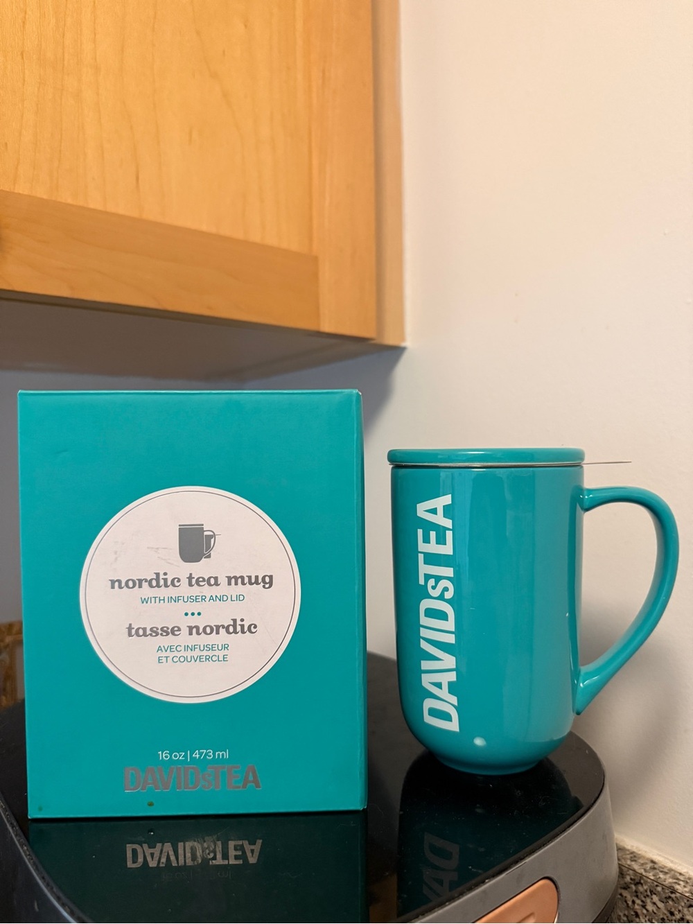 Nordic Tea Mug with Infuser & Lid - Teal